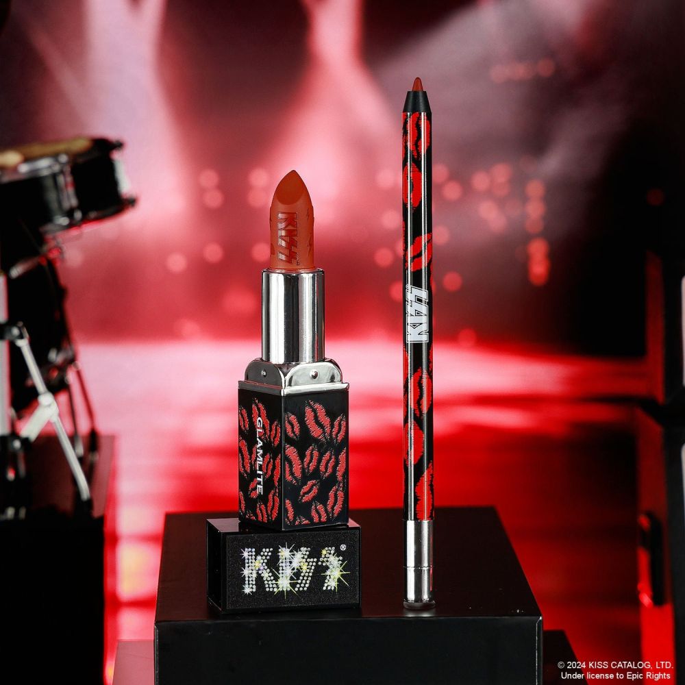Glamlite - KISS™ x Glamlite "Lick it Up" Lip Kit Lippenstift - Rot